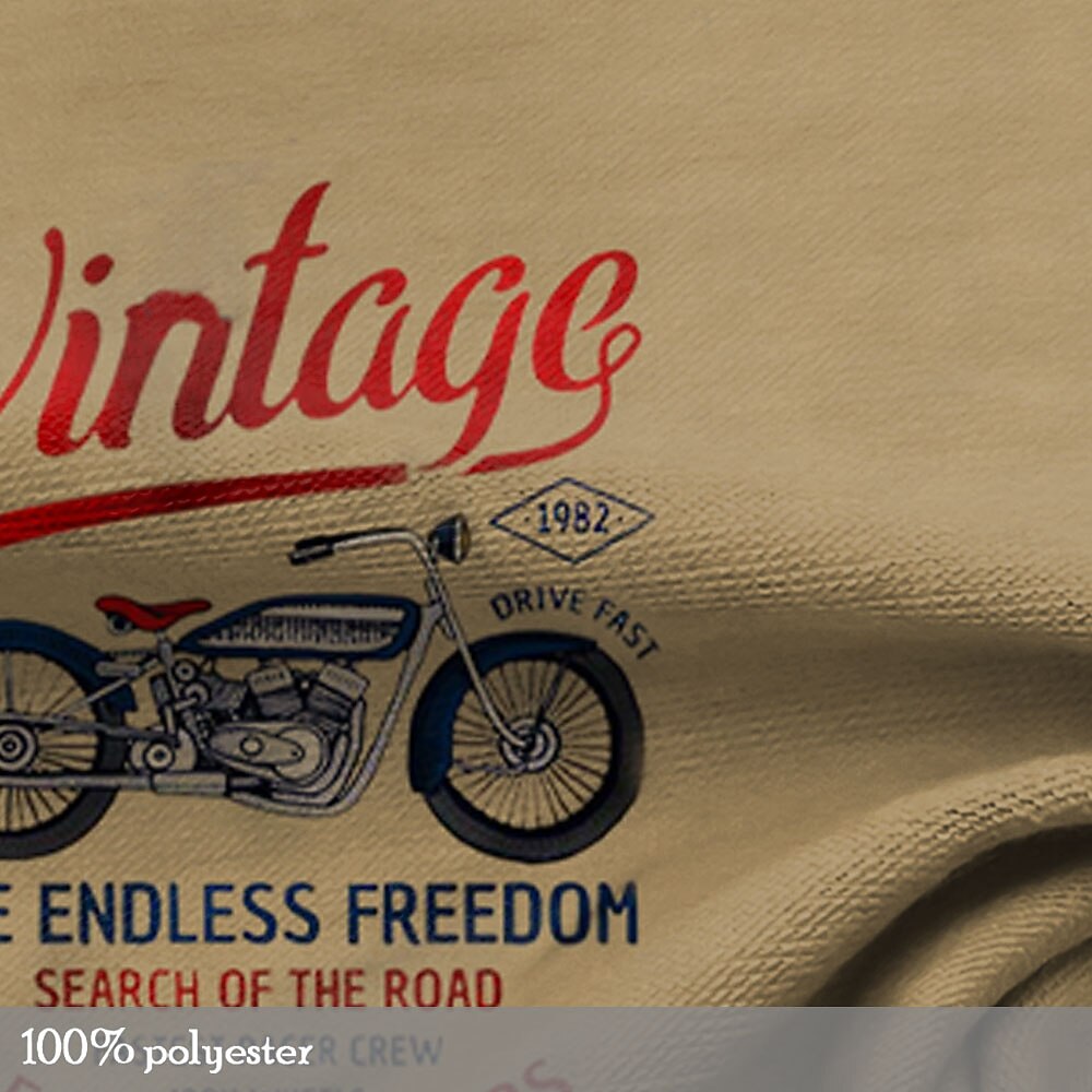 Motorcycle Shirt Long Sleeve 3D Print Retro Vintage Henley T-Shirt