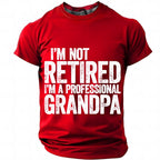 Professional Grandpa Retirement Humor Graphic Shirt