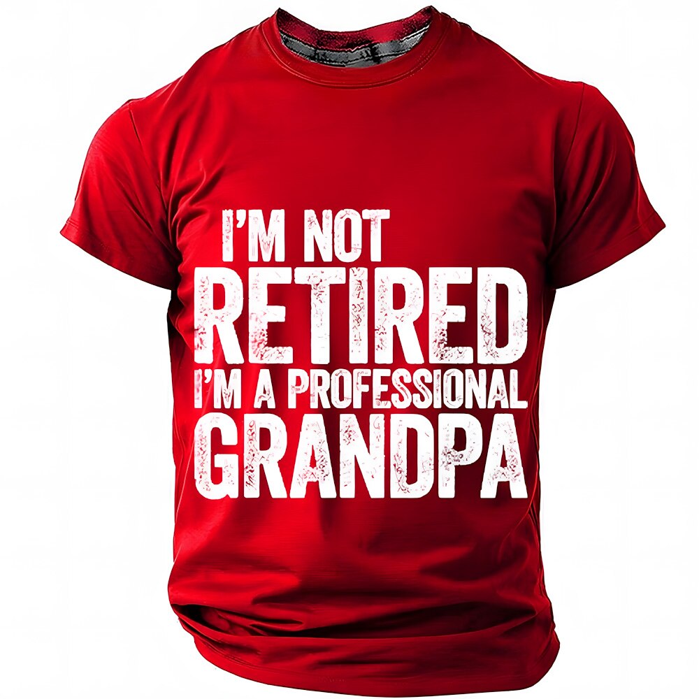Professional Grandpa Retirement Humor Graphic Shirt