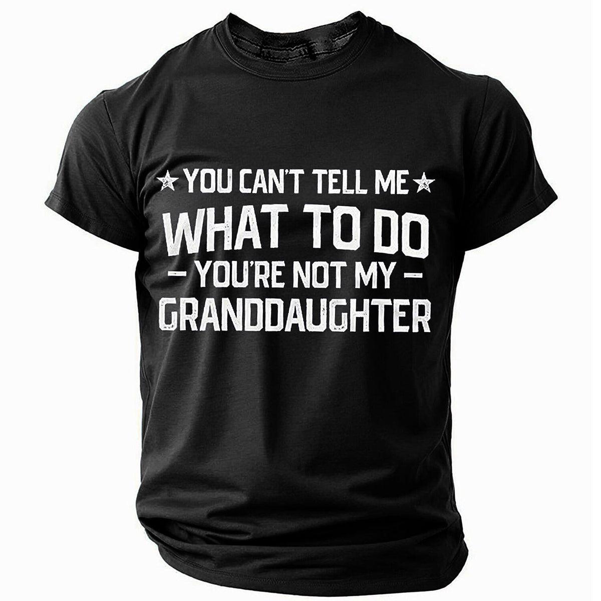 Granddaughter Rules Grandpa Sarcastic Graphic Tee