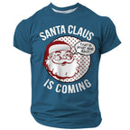 Funny Christmas Santa Claus Festive Quote Short Sleeve Tee