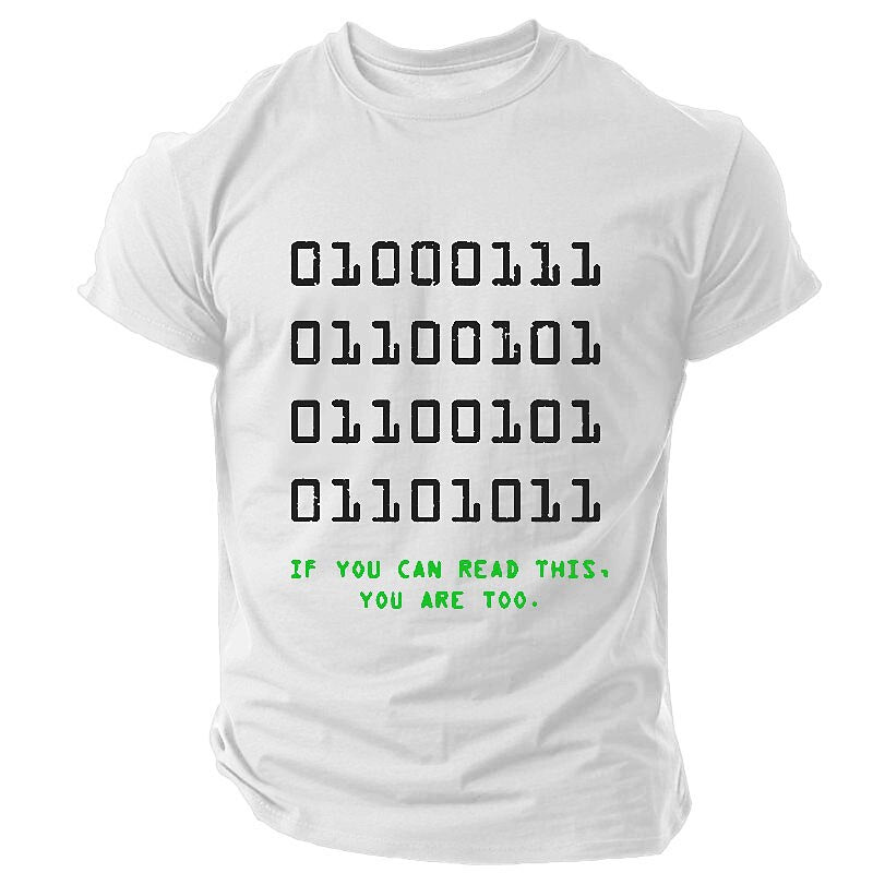 Funny Binary Code Geek Dad Graphic Shirt