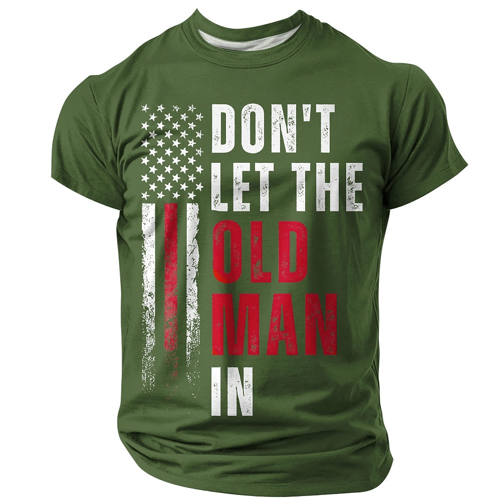 Old Man Patriotic Statement Graphic Tee