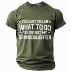Granddaughter Rules Grandpa Sarcastic Graphic Tee