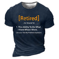 Retired Definition Not My Problem Anymore Funny Graphic Tee
