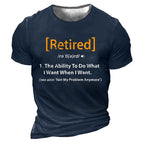 Retired Definition Not My Problem Anymore Funny Graphic Tee