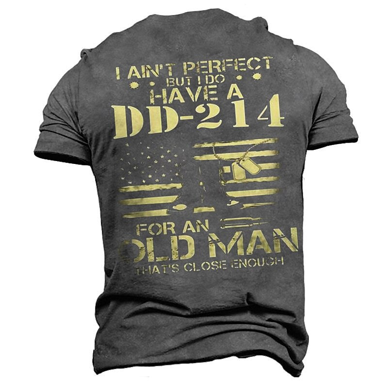 Patriotic Veteran 250th Anniversary American Graphic Short Sleeve Tee