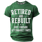 Aftermarket Parts Retirement Humor Graphic Tee