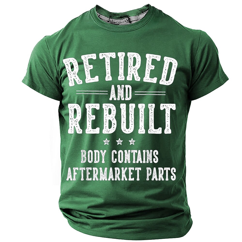 Aftermarket Parts Retirement Humor Graphic Tee