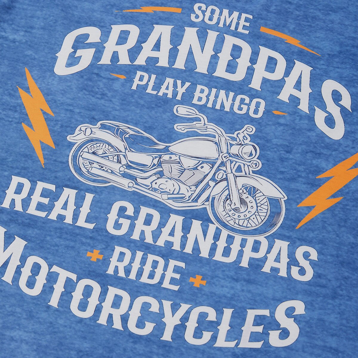 Real Grandpas Ride Motorcycles Funny Biker Grandpa Graphic Tee