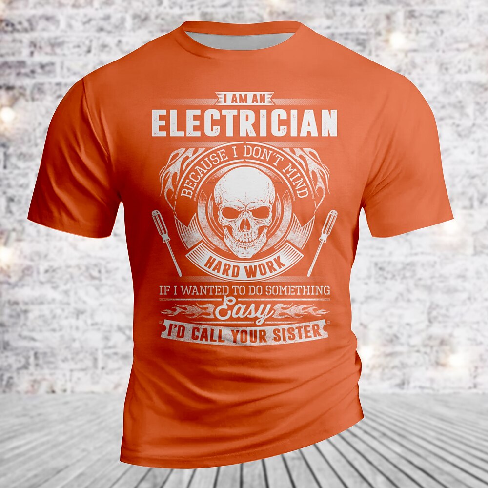 Electrician Sister Joke Graphic Humor Tee