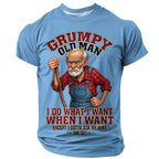 Funny Grumpy Old Man Humor Wife Print Graphic Tee Shirt