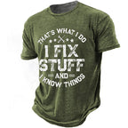 Vintage Fixing Stuff Dad Humor Graphic Tee