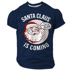 Funny Christmas Santa Claus Festive Quote Short Sleeve Tee