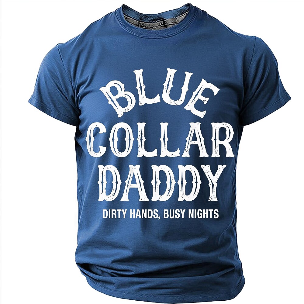 Blue Collar Daddy Work Graphic Shirt