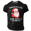 Santa Works One Day Spends Rest Judging You Tee