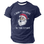 Funny Santa Claus Christmas Holiday Quote Short Sleeve Tee