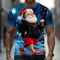 Santa Claus Christmas Vacation Party Street Artistic Graphic Tee
