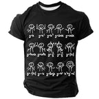 Math Equations Stick Figures Funny Science Humor Graphic Tee