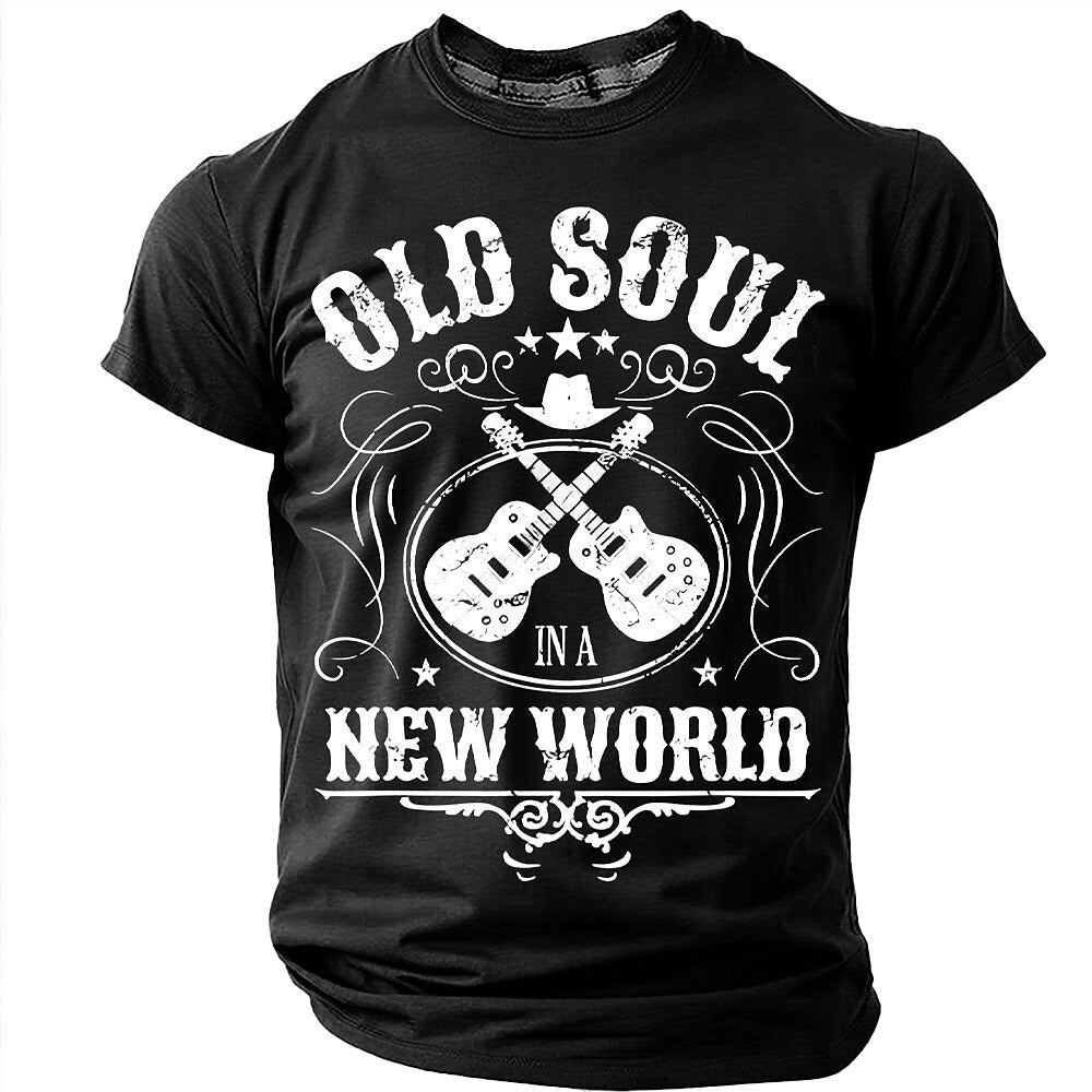 Old Soul Crossed Guitars Graphic Tee