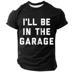 In The Garage Funny Vintage Mechanic Humor Graphic Tee