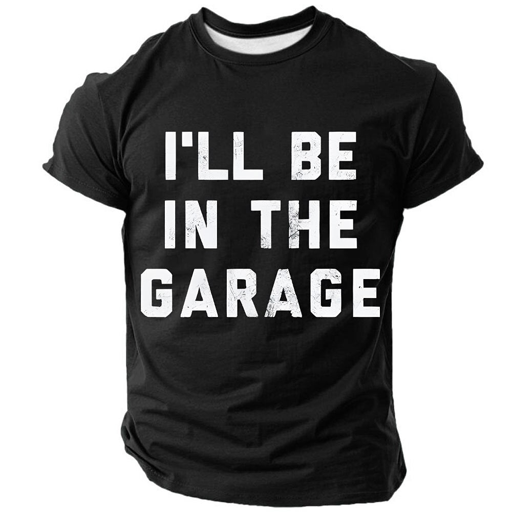 In The Garage Funny Vintage Mechanic Humor Graphic Tee