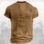 Ride To Live Classic Motorcycle Biker Graphic Henley Shirt
