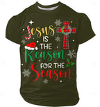 Santa Claus Funny Christmas Slang Graphic Short Sleeve Tee