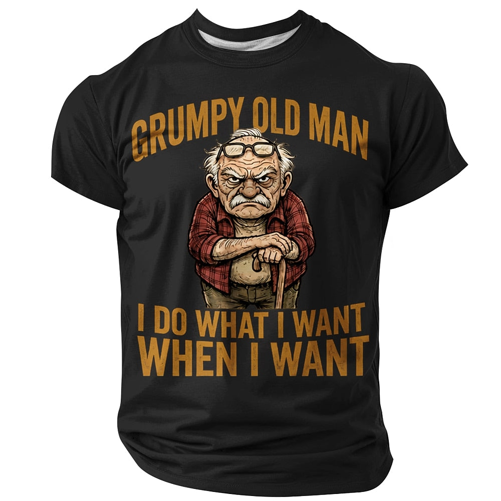 Old Man Legend Funny Aging Graphic Daily Street Tee