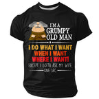 Grumpy Old Man Ask My Wife Marriage Humor Tee