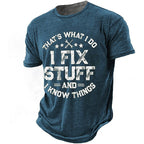 Vintage Fixing Stuff Dad Humor Graphic Tee
