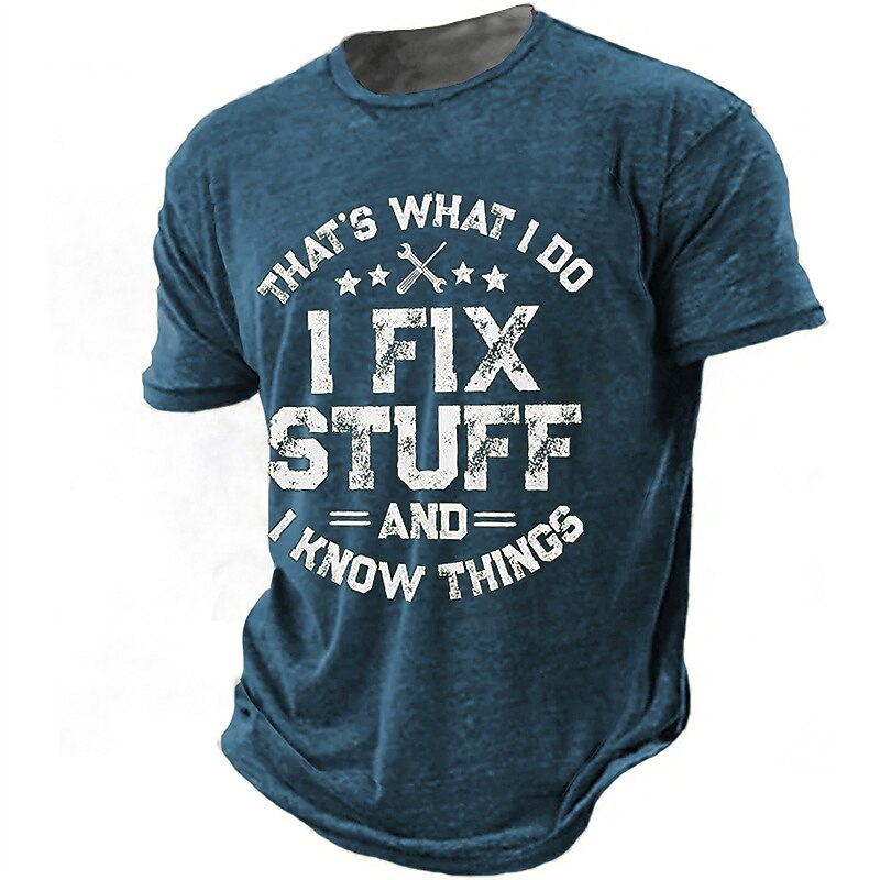 Vintage Fixing Stuff Dad Humor Graphic Tee