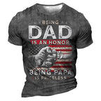Being Dad Honor Being Papa Priceless Fist Bump Tee