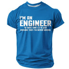 Engineer Never Wrong Save Time Funny Quote Graphic Tee