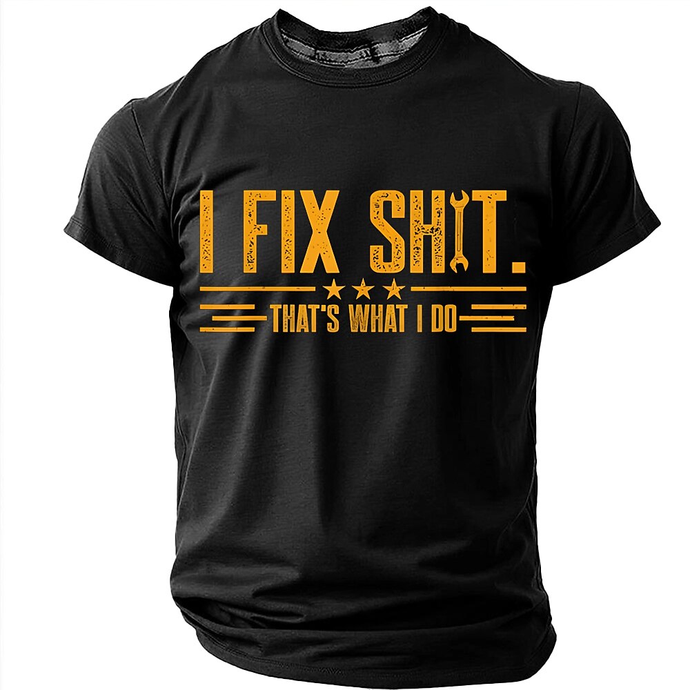 I Fix Stuff Funny Mechanic Handyman Repair Graphic Tee