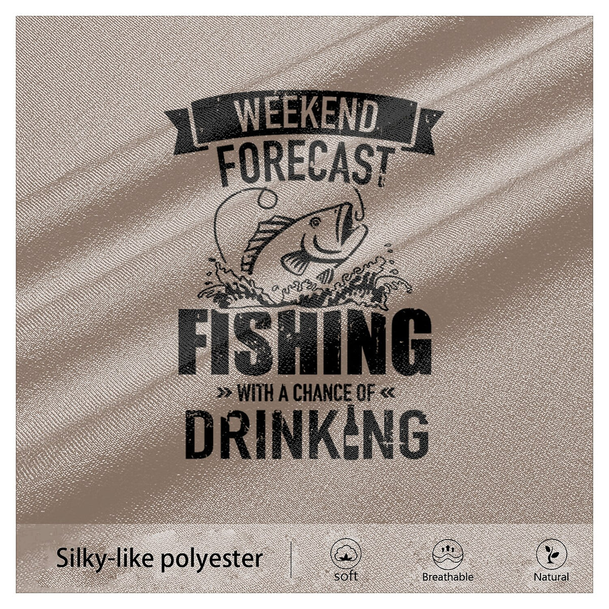 Weekend Forecast Fishing Drinking Funny Angler Short Sleeve Tee