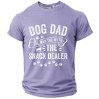 Humor Snack Dealer Dog Dad Graphic Tee