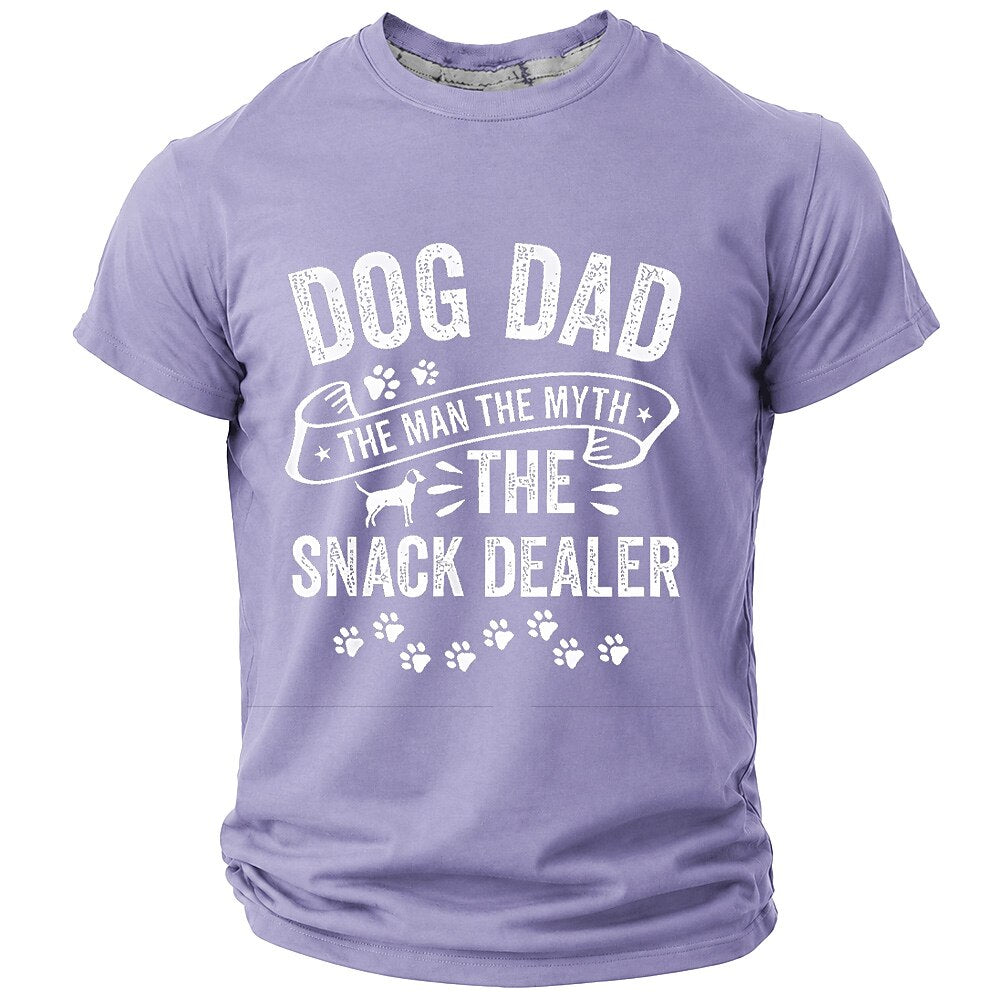 Humor Snack Dealer Dog Dad Graphic Tee