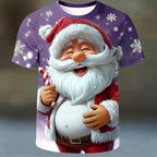 Santa Claus Christmas Designer Artistic Vacation Party Graphic Tee