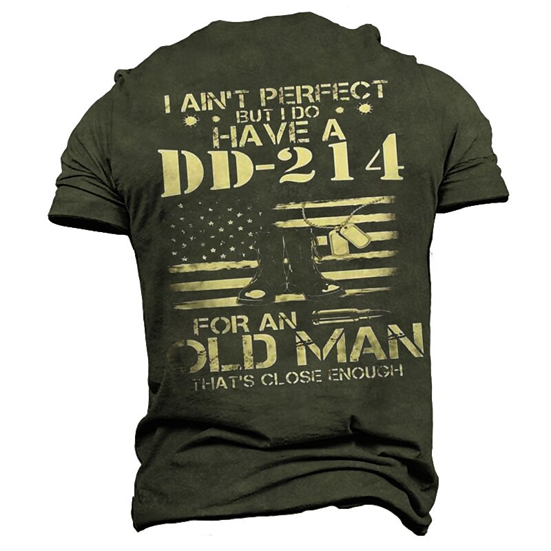 Patriotic Veteran 250th Anniversary American Graphic Short Sleeve Tee