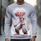 Legendary Old Man 3D Graphic Casual Crewneck Sweatshirt Gift