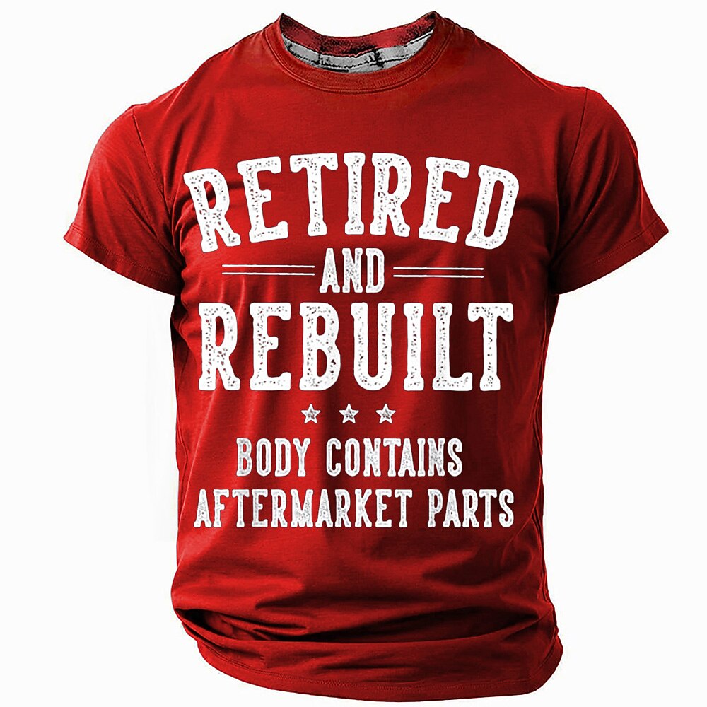 Aftermarket Parts Retirement Humor Graphic Tee