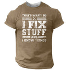 Handyman Fix Stuff Knowledge Graphic Shirt