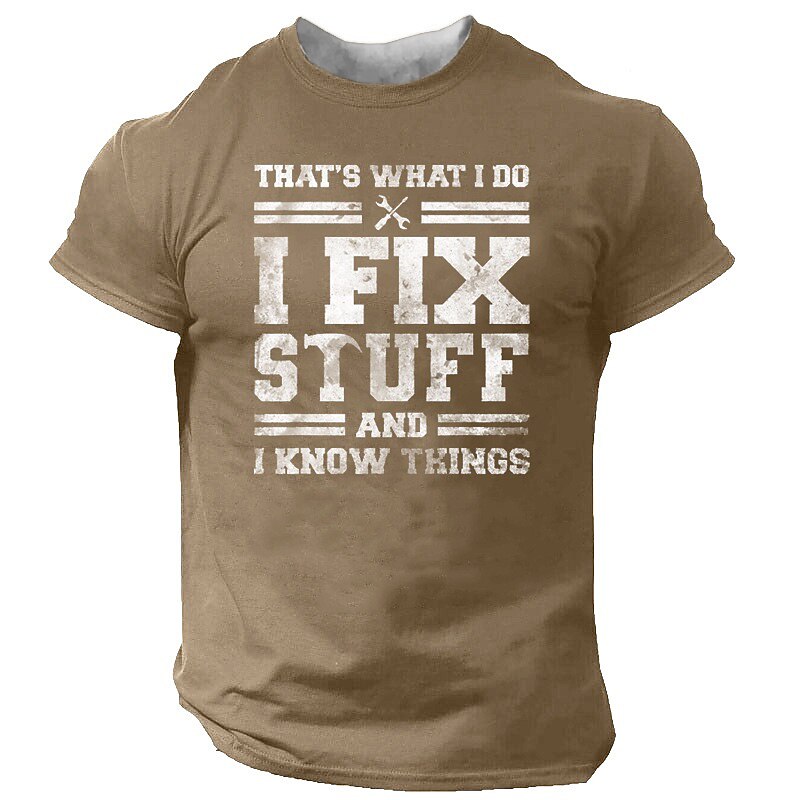 Handyman Fix Stuff Knowledge Graphic Shirt
