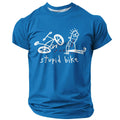 Old Man Motorcycle Rider Funny 3D Graphic Print Tee
