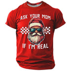 Santa Claus Christmas Gift Quote Graphic Short Sleeve Tee