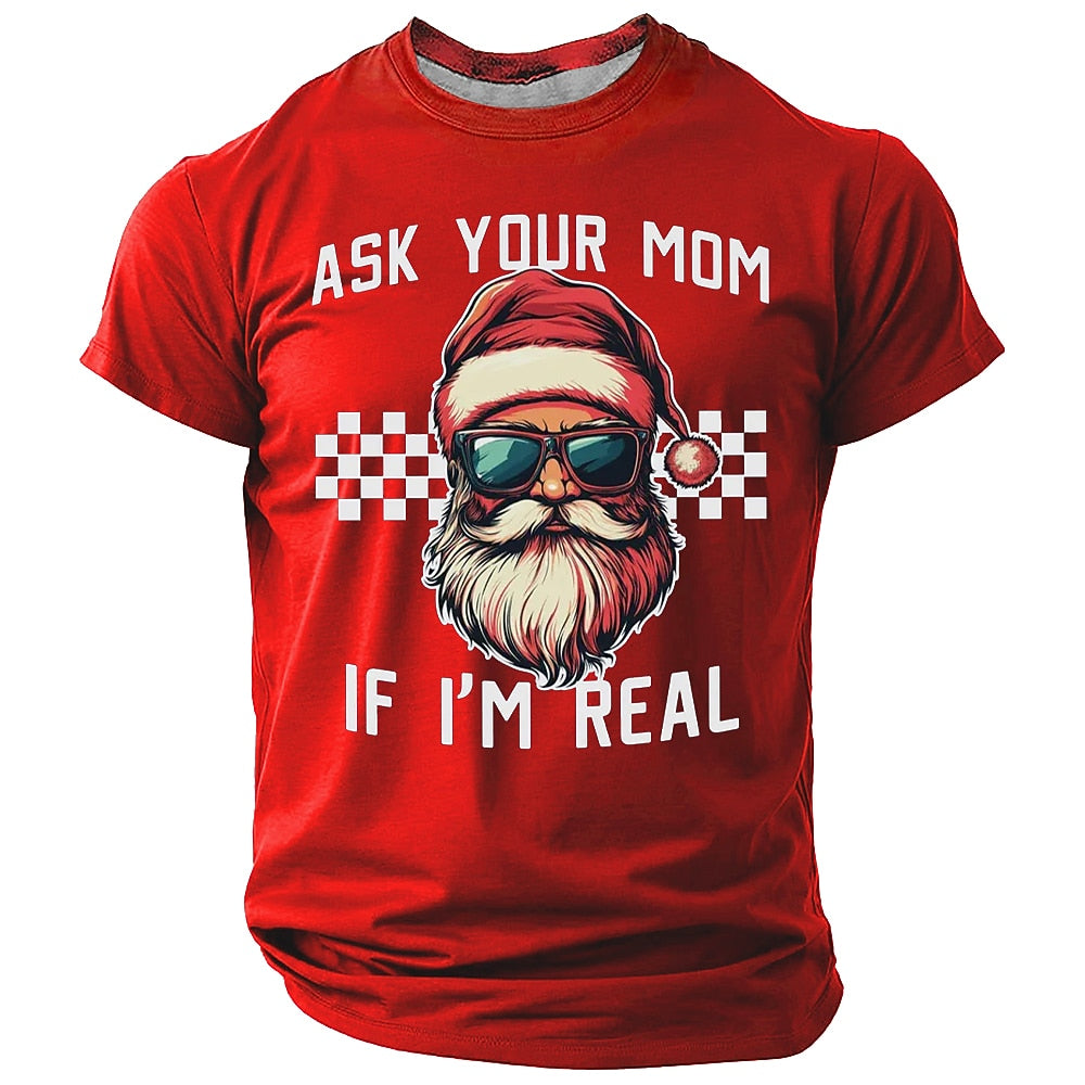 Santa Claus Christmas Gift Quote Graphic Short Sleeve Tee