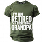 Professional Grandpa Retirement Humor Graphic Shirt