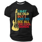 Funny Retro Music Lover Men’s Quote Vintage Guitar Music Tee